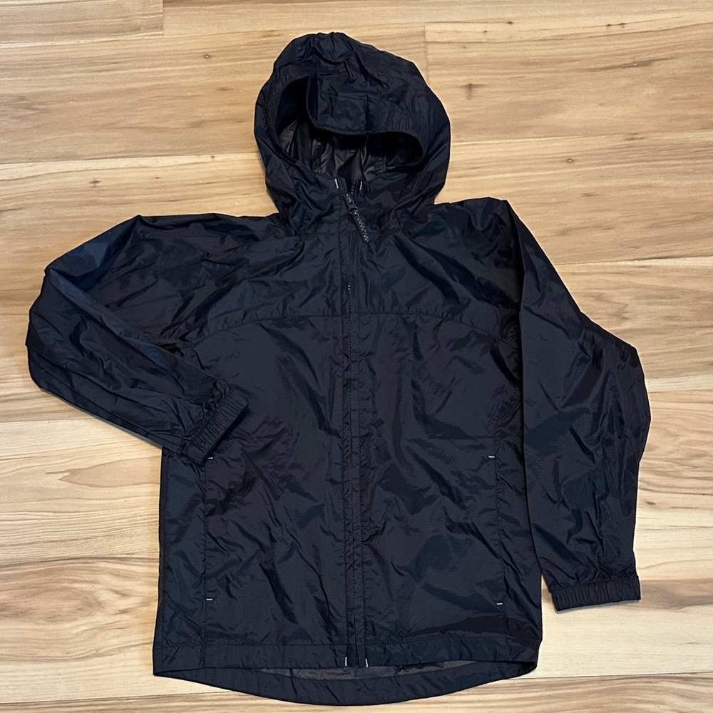 Lands' End Kids Black Raincoat